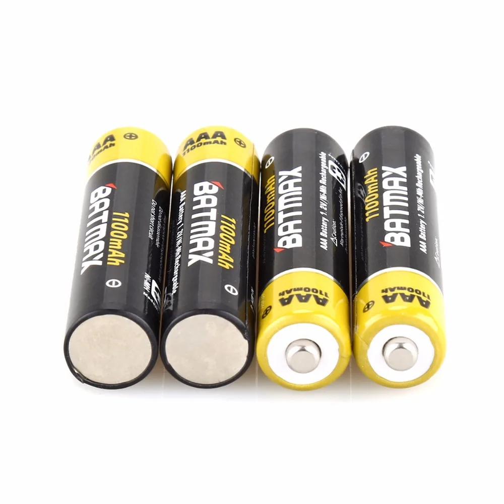 12x AAA батарея Ni-MH 1,2 V 1100MAH AAA аккумуляторная батарея батареи 3A Bateria akku+ 3x держатель батареи