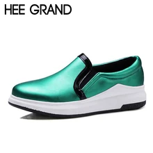 Hee grand/Женская обувь на платформе; модель года; удобные лоферы на толстой подошве без застежки; повседневная женская обувь на плоской подошве; Размеры 35-43; XWD5274