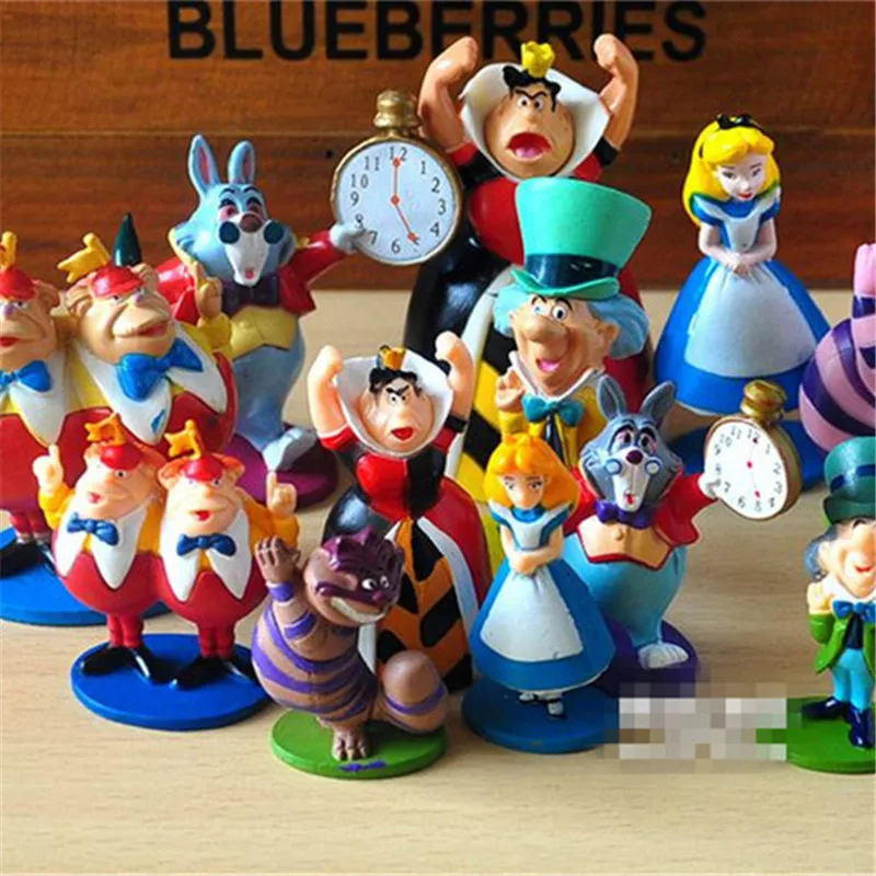 6 pçs/lote As Aventuras de Alice No País Das Maravilhas Brinquedo Figuras de Ação PVC Crianças 6 pçs/lote As Aventuras de Alice No País Das Maravilhas Brinquedo Figuras de Ação PVC Crianças