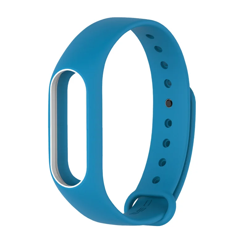  Silicone Wrist Strap Bracelet Double Color Replacement watchband for Original Miband 2 Xiaomi Mi band 2 Wristbands