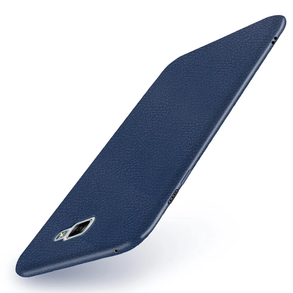 Чехол для телефона для samsung Galaxy A5 / A510 A520 Sotf силиконовый чехол из искусственной кожи для samsung Galaxy A510F A520F - Цвет: Royal Blue