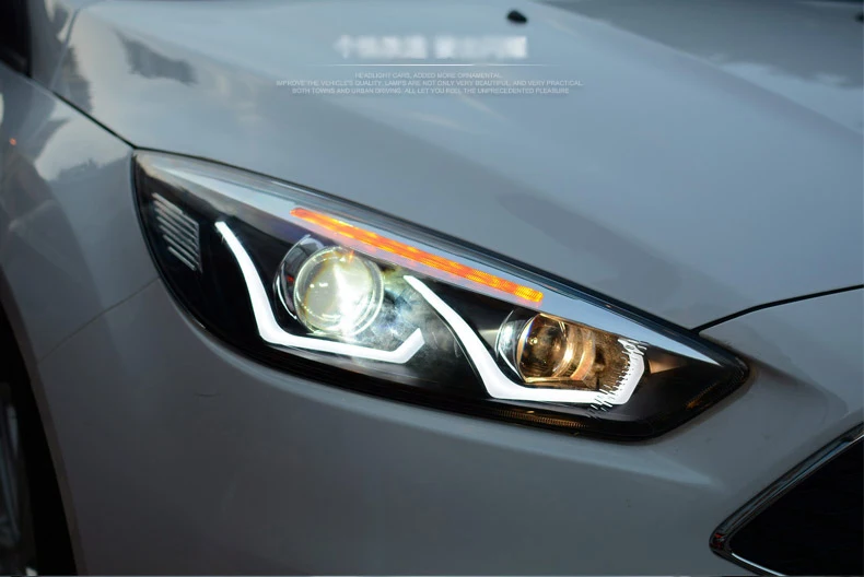 Ownsun Eagle Eyes светодиодный DRL Bi-xenon проектор линзы фары для Ford Focus