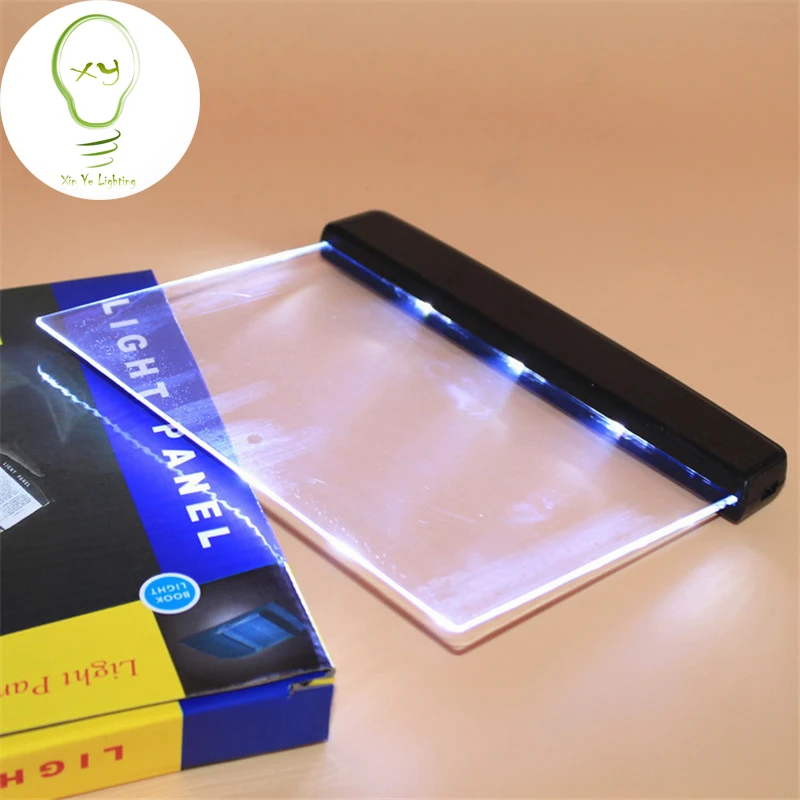 LED book light, magic Night Vision Light LED Reading Book Flat Plate