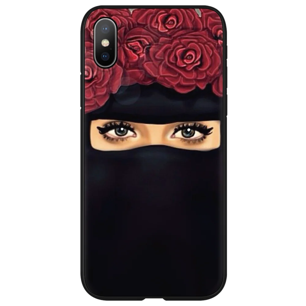 Мусульманские исламские глаза для девочек арабский хиджаб чехол iPhone 11 Pro XS Max XR X SE