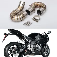 CBR1000RR мотоцикл выхлопной глушитель средняя Соединительная труба для Honda CBR1000RR CBR 1000RR 2008 2009 2010 2011 2012 до без шнуровки