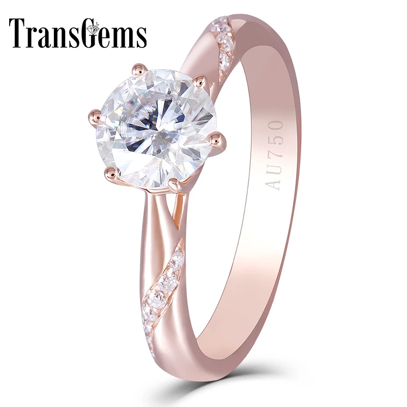 rose gold moissanite emgagement ring (1)