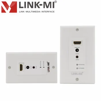 

LINK-MI EW60-3DIR HDMI Wall Plate Extender 60M With IR 3D, RJ45 UTP HDMI extender 1080p Up to 60m Over Single Cat5e/6 Cable LAN