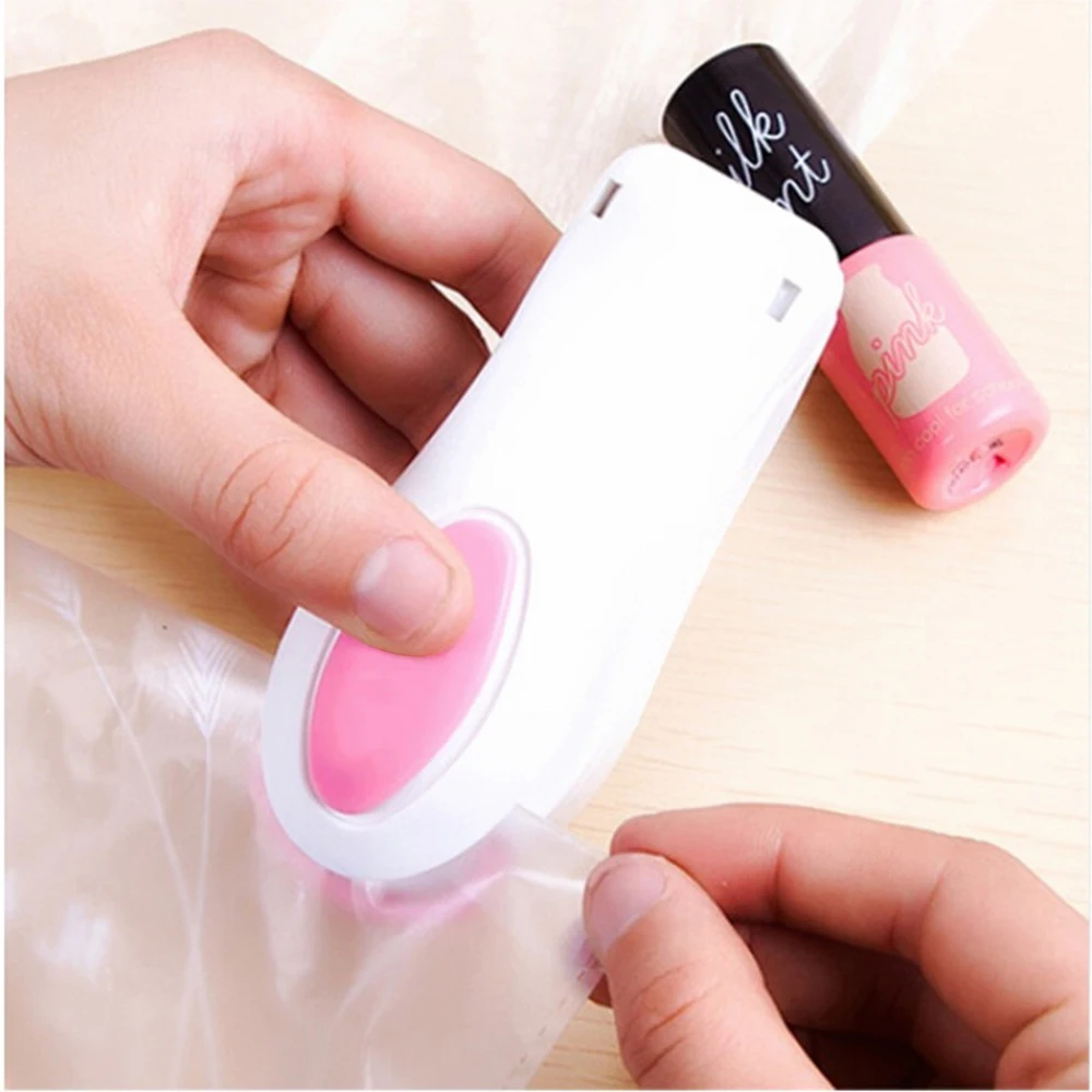 

Kitchen Sealing Machine Tools Magic Cute Mini Heat Sealing Machine Impulse Sealer Seal Packing Plastic Bag Kit Tools
