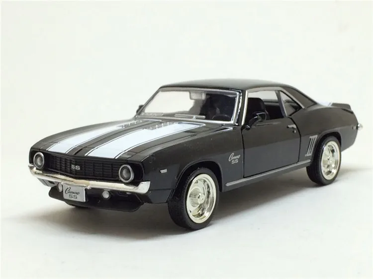 1/36 масштаб США 1969 Chevrolet Camaro SS винтажная литая под давлением металлическая модель автомобиля игрушка для детей Коллекция подарков на день рождения