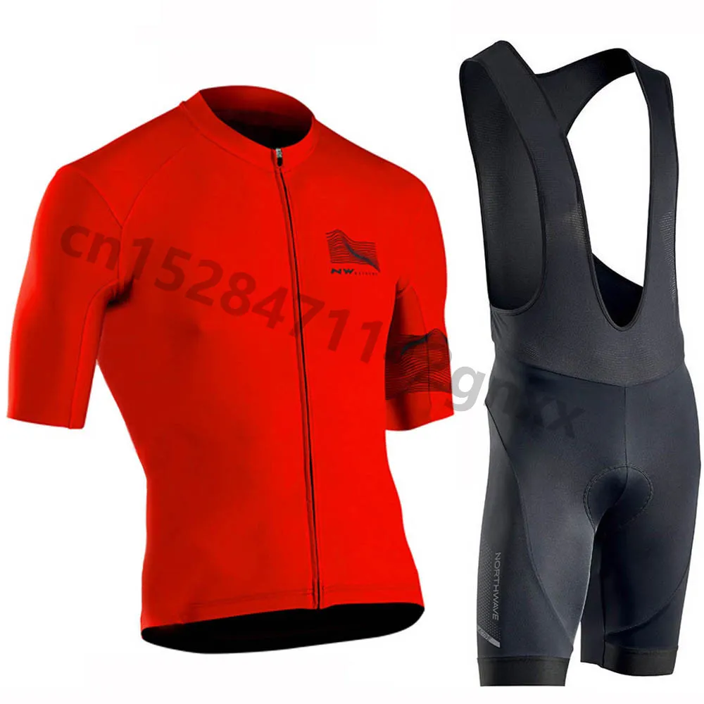 Northwave NW Cycling Jersey Set Summer Short Sleeve triathlon Bicycle Cycling Clothing Breathable New Ropa Ciclismo Maillot - Цвет: 3