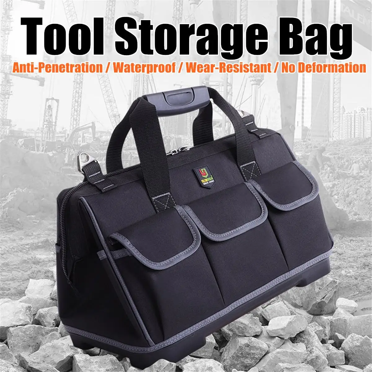 

15/17/20 Inch Waterproof Large Capacity Tools Bags Pouch Hardware Repair Storage Bags Portable Oxford Professional Handbag Bag