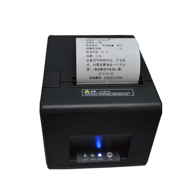 Best Price pos printer High quality 80mm thermal receipt printer automatic cutting USB+Serial port/Ethernet ports 180 mm/s