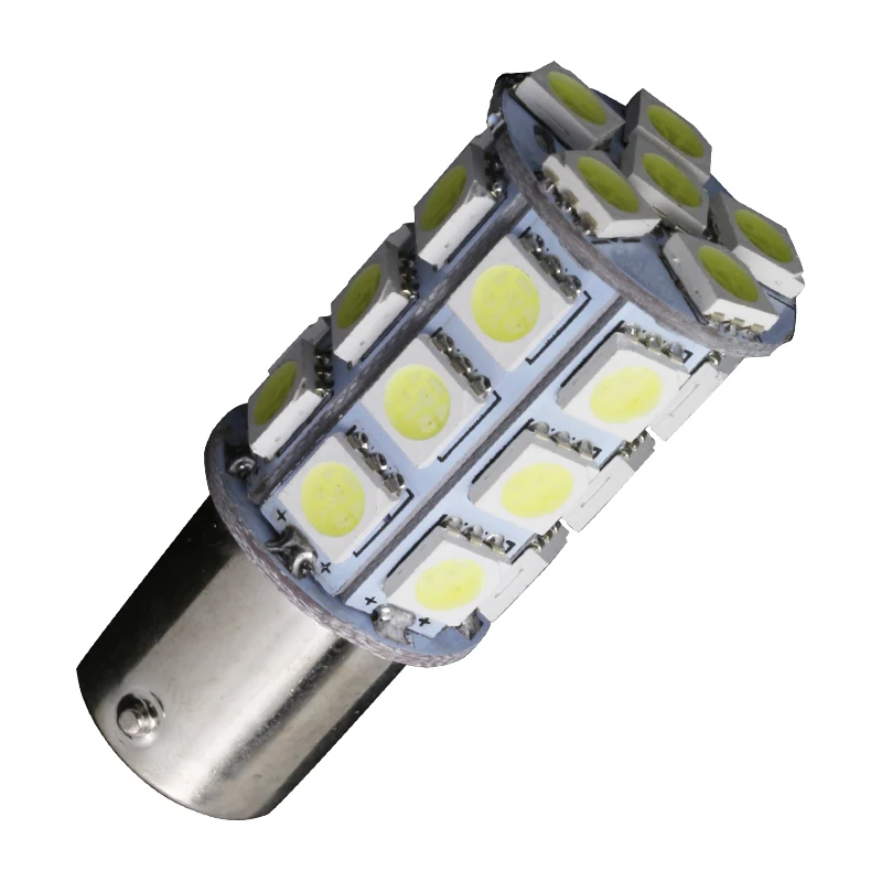 1x1156 BA15S 1157 BA15D T20 7443 27Led 5050 Автомобильные светодиодные поворотные парковочные