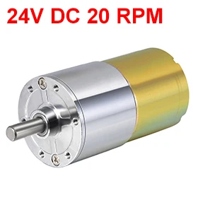 

Uxcell Newest 1PCS ZGA37RG DC24V 20RPM 7.2W Gear Motor High Torque Reduction Gearbox Eccentric Output 15x5.9mm D Shaft for M3