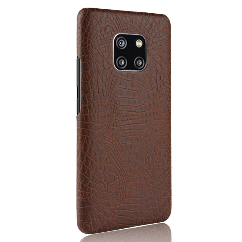 Кожаный чехол Mate20 Pro Lite для Huawei Mate 20 жесткий с крокодиловым узором бампер