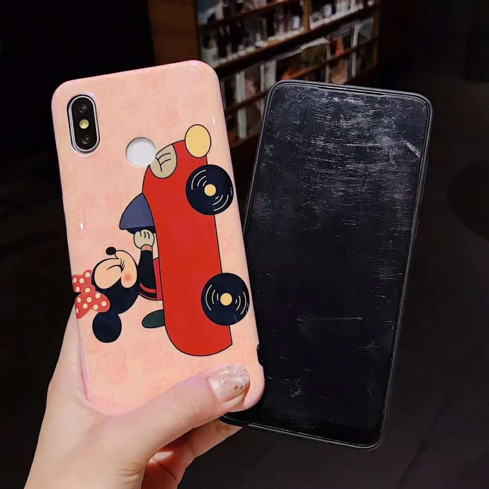 Микки и Минни Маус для samsung s8 s9 s10 s10plus чехол телефона note8 note9 задняя крышка