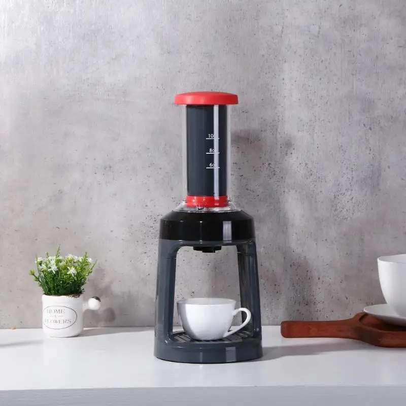K-cup Мини ручная Кофеварка машины фильтр для кофе Портативный кофе эспрессо под давлением чайник ручной эспрессо для дома
