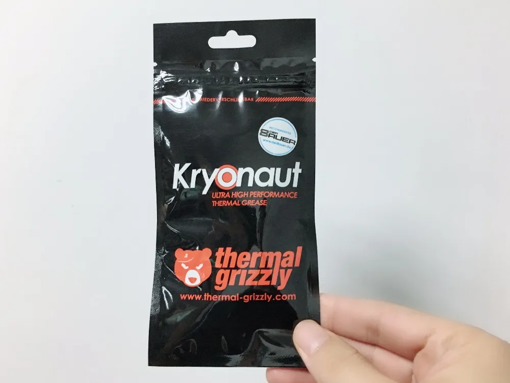 Тепловой Grizzly Kryonaut 1 г процессор видеокарта процессор GPU радиатор охлаждения кулер термопаста композитная смазка кремнезема