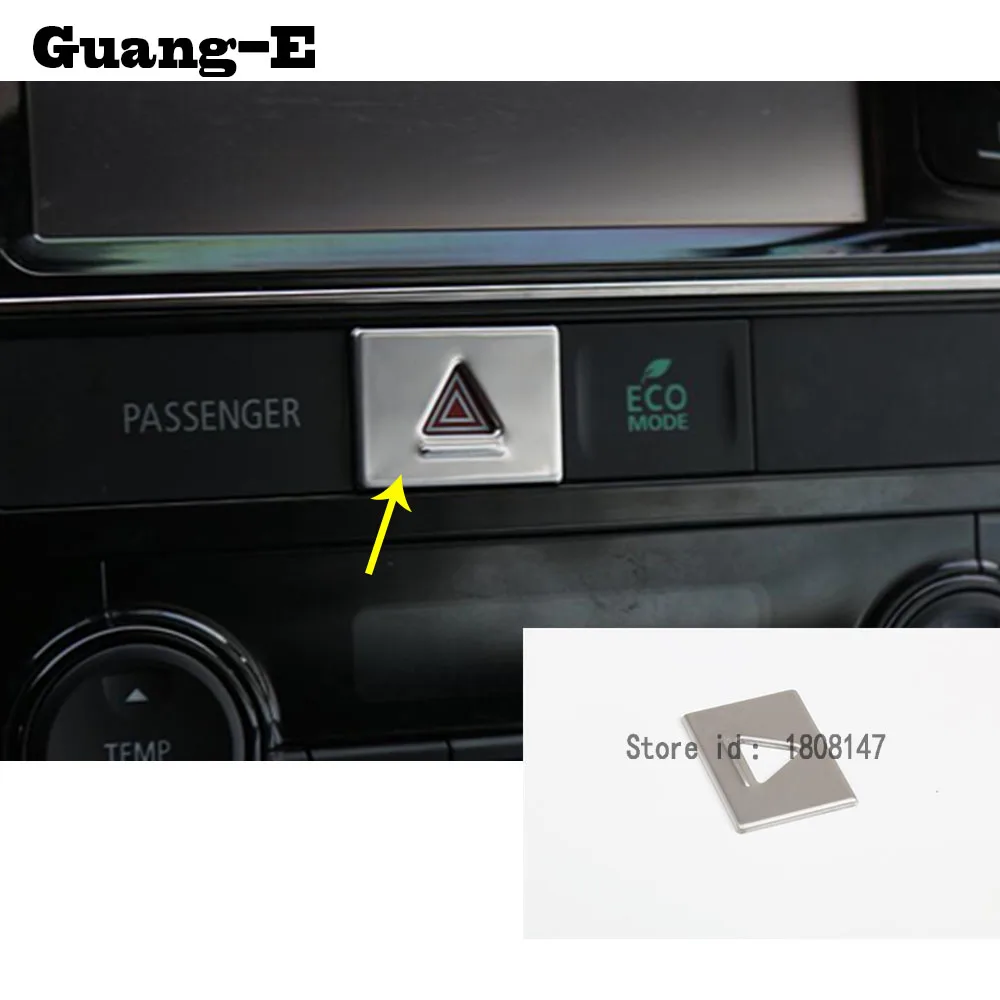 car detector stainless steel Parking hazard Warning light outlet Trim