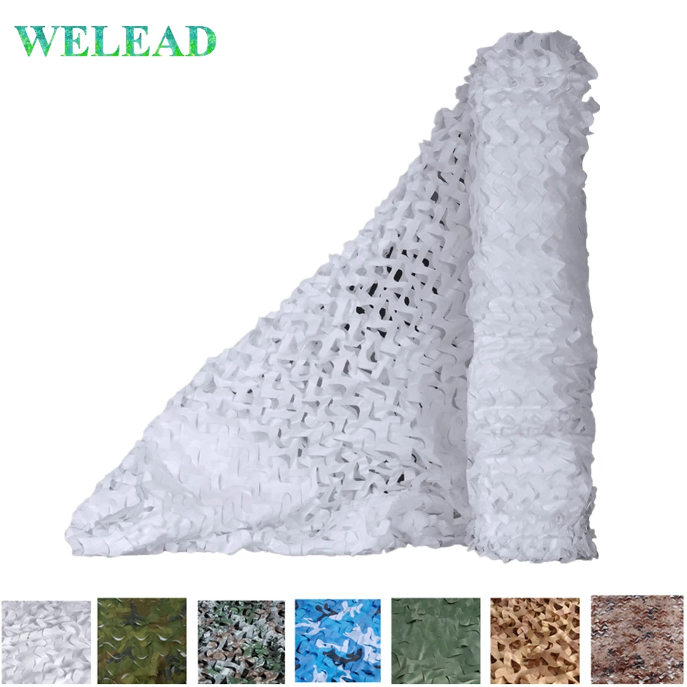 WELEAD 1 5x8 простая камуфляжная сетка для охоты брезент Военная сетчатая