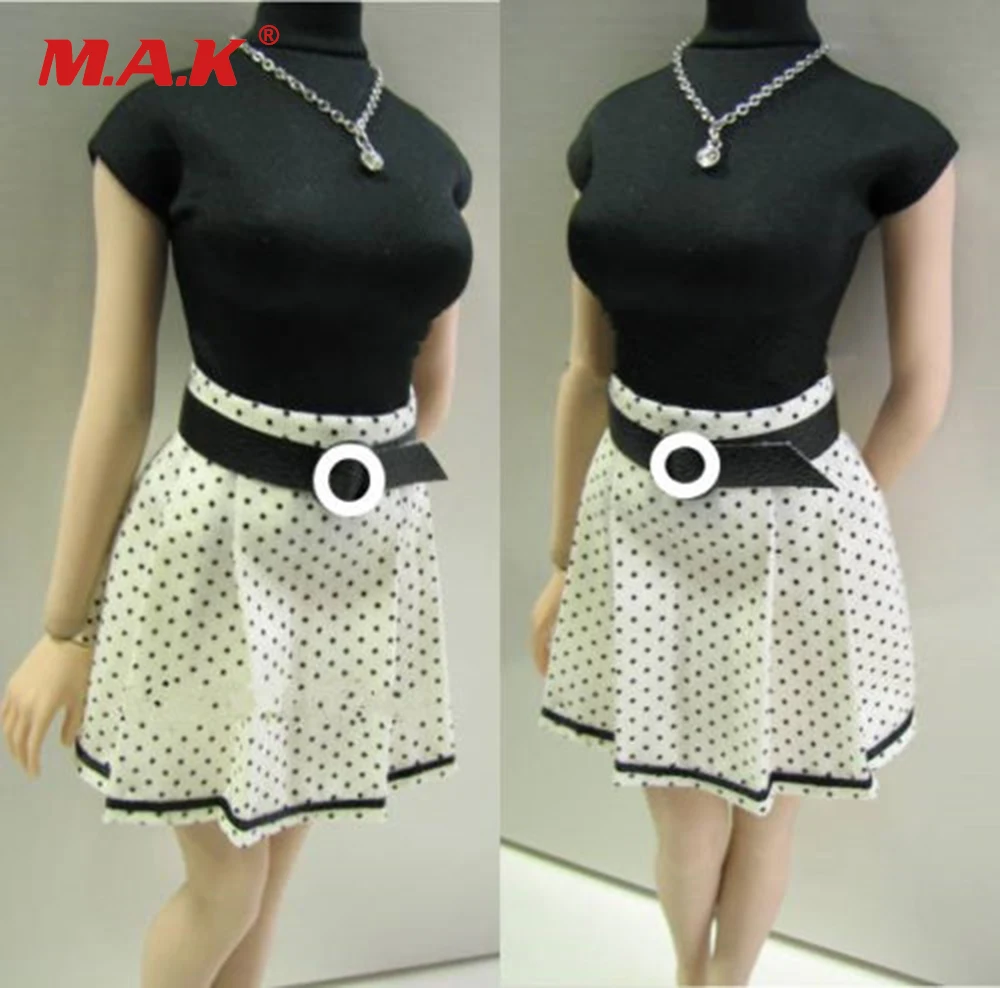 Custom PL54 1//6 SCALA Camicia Cintura Set Modello per 12/" Corpo Donna Gonna