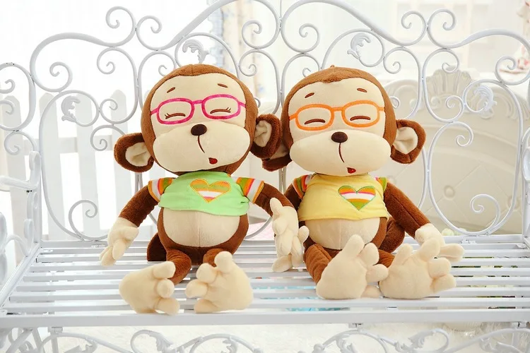 60 110センチの赤ちゃんのおもちゃぬいぐるみ人形ぬいぐるみメガネ猿枕動物睡眠ベッド枕漫画の赤ちゃん子供女の子誕生日ギフトキッズ Toy Plush Doll Stuffedgift Kids Birthday Aliexpress