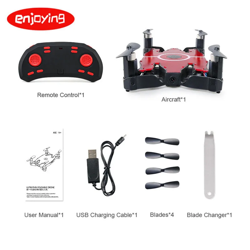 

JJRC H49 Wifi FPV Mini Selfie Drone HD Camera Auto Foldable Arm RC Quadcopter Helicopter Christmas Gift Kid VS H37 Eachine E57