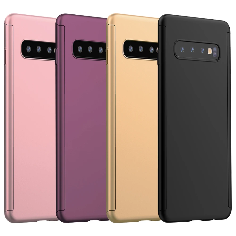 Защита экрана+ 360 чехол для samsung Galaxy S9 S10 Plus S10E Гибридный противоударный чехол-бампер для samsung S8 S7 Edge