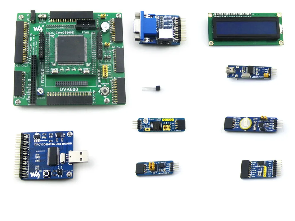

module XC3S500E XILINX Spartan-3E FPGA Development Evaluation Board + 10 Accessory Modules Kits= Open3S500E Package A