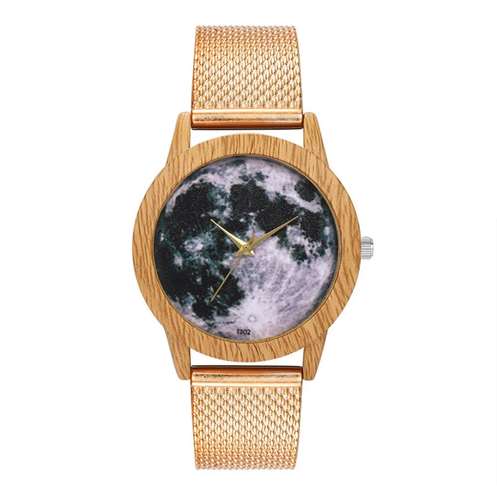 Fashion Nature Wooden Grain Leisure Minimalism Purple Dial Silicone Strap Quartz Watch Classic Casual Wrist Watch Gifts