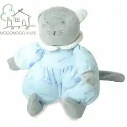 Роскошная ручная работа 22 см Высокое качество мягкая кошка кукла, хлопок лен экологический материал, подарок на день рождения, для
