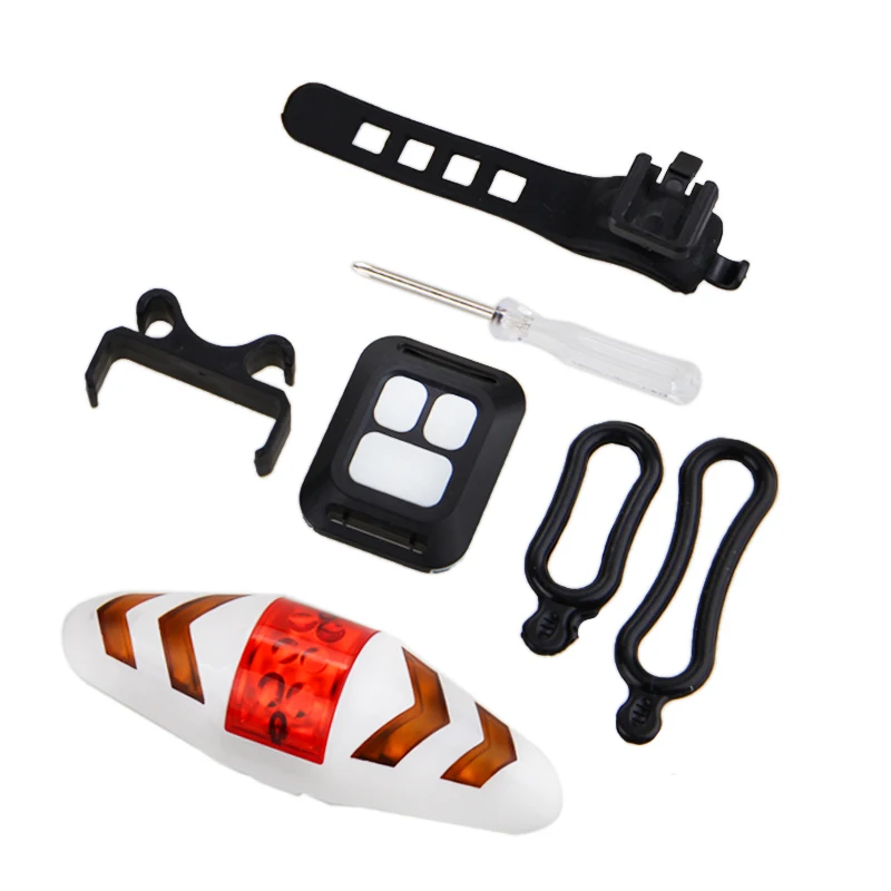 Flash Deal Smart Bicycle Rear Light Wireless Remote Control Bike Turning Light Safety Taillight Cycling Seat Warning Lights Tail Lamp 3