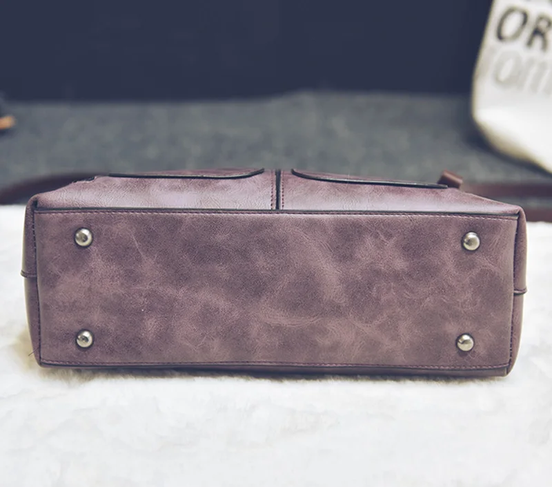 Women Shoulder Bag Vintage PU Leather Casual Totes Female Daily Shopping Bags Luxury Designer Ladies Handbag Dames Tassen SS0375 (3)