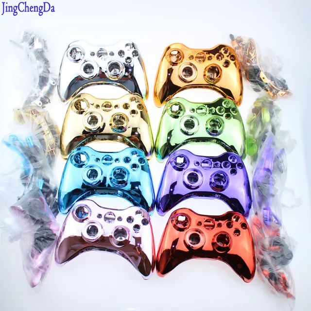 Special Price Metal Plated Full Housing Shell Case Kit Replacement Parts for Xbox 360 Wireless Controller - Blue
