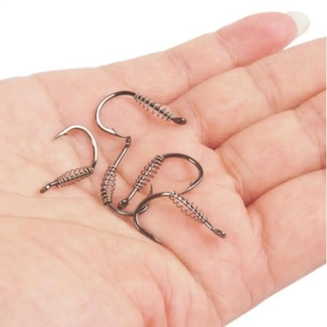 10pcs/lot High Carbon Steel Spring Hook Barbed Swivel Carp Jig Fly Fishing Hooks With Hole For Fishing Tackle Accessories jig 10pcs/lot High Carbon Steel Spring Hook Barbed Swivel Carp Jig Fly Fishing Hooks With Hole For Fishing Tackle Accessories jig