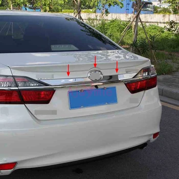 

Rear Trunk Steamer Trim Kits 2015 2016 2017 ABS Frame Panel Car Styling For Toyota Camry Accessories