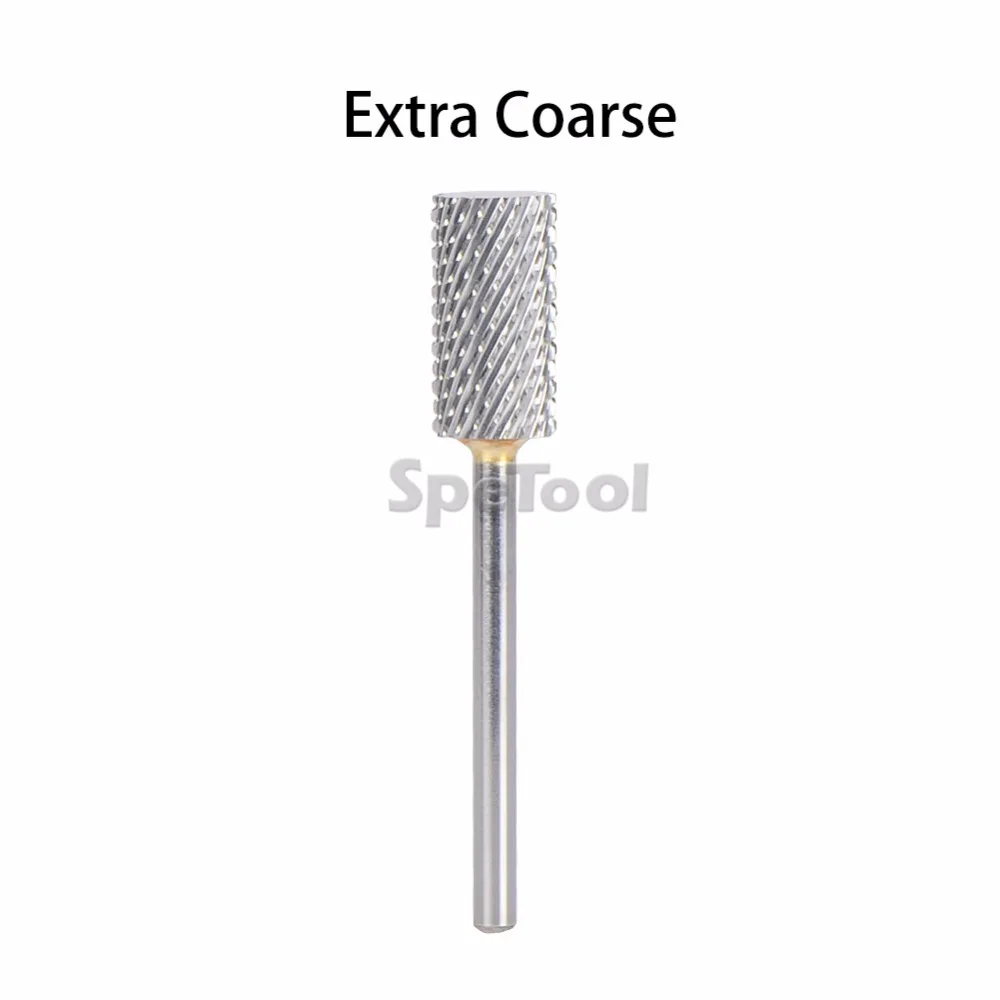 

SpeTool Tungsten Carbide Nail Drill Bit Large Barrel Shape Extra Coarse Grit For Nail Art Electric Manicure Machine (ST-CNB04)
