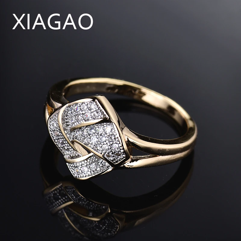 Женское кольцо с ромбовидной формы XIAGAO изящное фианитом класса ААА Anillos Anel XGR281|rings