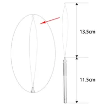 Neitsi для наращивания волос крючок иглы инструмент для вытягивания 1 шт. игла Threader металлическая ручка для микро-колец для наращивания волос
