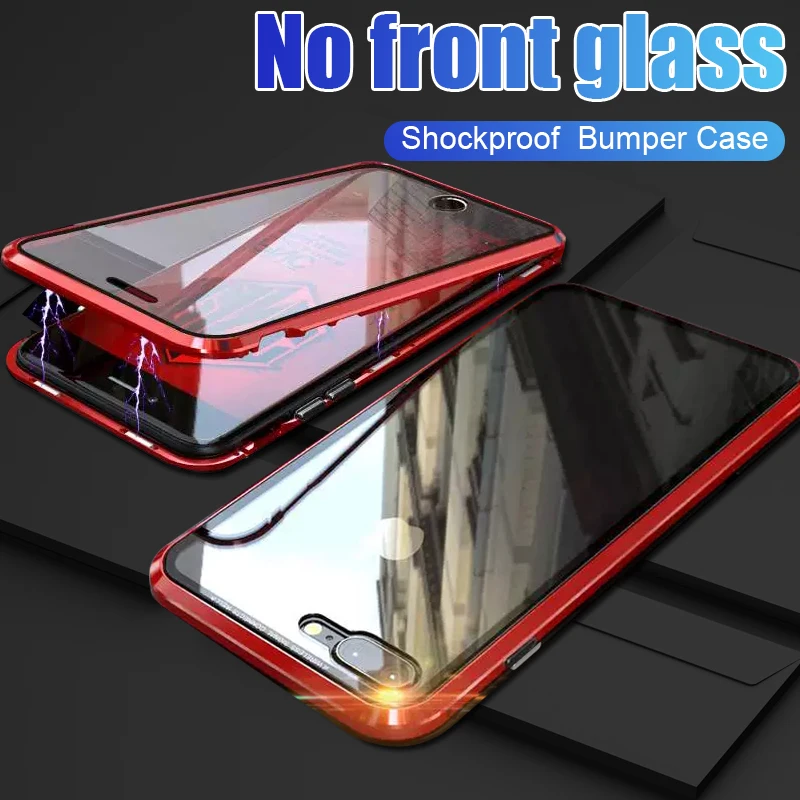 

Luxury Magnetic Case On The For IPhone 6 6s 7 8 Plus X XR XS Max Shockproof Case For IPhone X XS XR 6 6s 7 8 Plus Bumper Case
