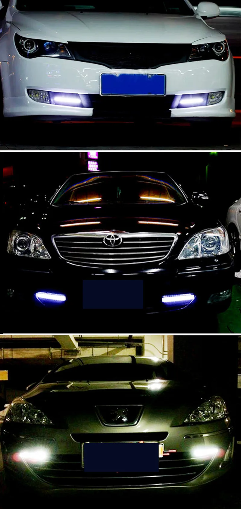 2 шт./лот 20 Вт 12 в авто DRL дневное Вождение ходовой светильник водонепроницаемый COB Чип светодиодный автомобильный Стайлинг Дневной светильник автомобильный светильник s
