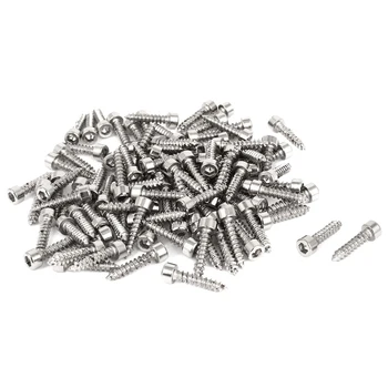

New Style 100 Pcs Hexagon Socket Cap Head Self Tapping Wood Screws M3.5x16mm