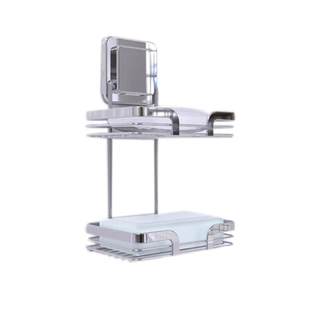 Продажа 2 яруса мыльницы углу Нержавеющая nbsp;сталь мыло с удерживающей накладкой Saver держатель полки для Ванная комната Кухня M25