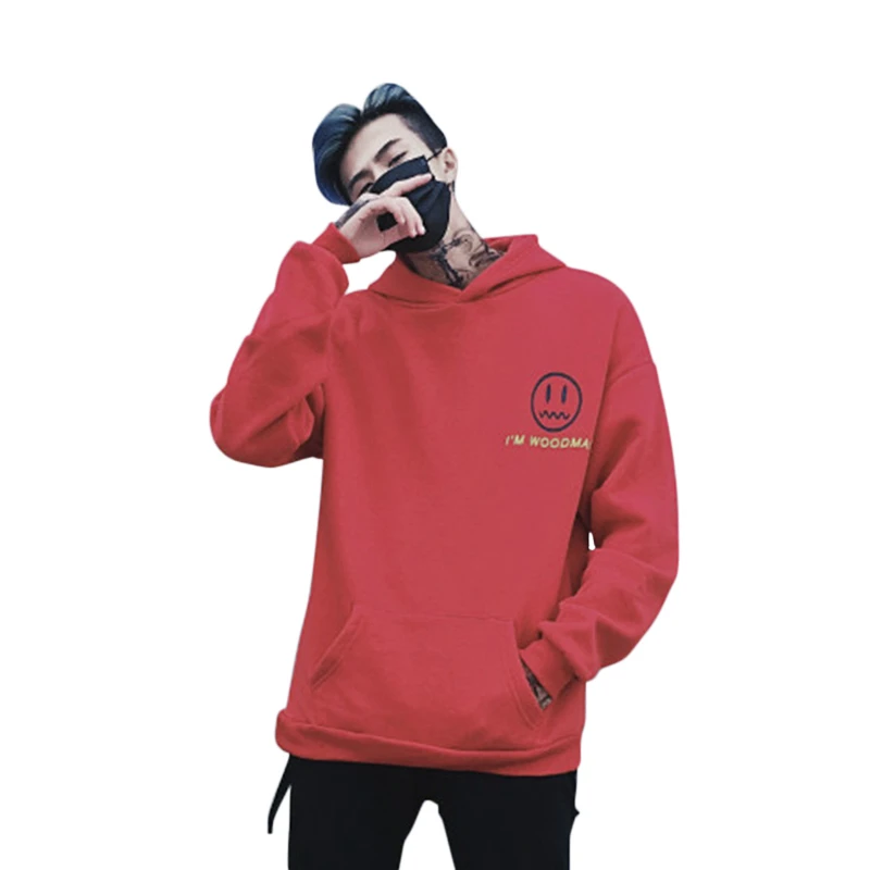Women Men Spring Autumn Hooded Pullover Plus Size Long