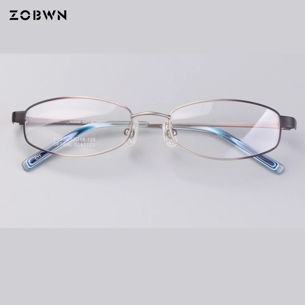 

Classic Metal men spectacles simple frames retro for myopia reading lens prescription computer optical glasses frame red color