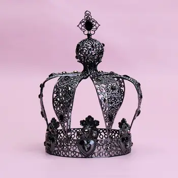 

Metal Crown Royal King Diadem Decoration for Birthday Party Wedding hair Accessory Bridal Hair Jewelry Boys Cake Ornaments