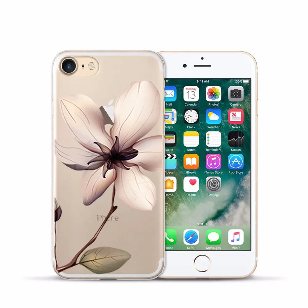 Arvin Case FOR Iphone 7 Soft Clear Protective TPU Back Cover FOR 5 5S 6 sPlus X XS Max XR Painting Silicon Cover FOR Iphone 6s (2)
