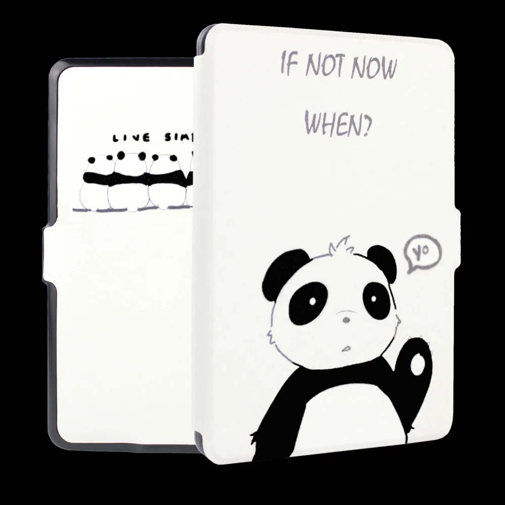 Чехол накладка с принтом из искусственной кожи для Kindle paperwhite 2012 6 '' Тонкий