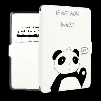 

PU leather print cover case for Kindle paperwhite 2012 6'' ereader slim magnetic smart case+screen protector