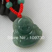 Genuino abierta luz de jade de Buda Maitreya Collar de modelos femeninos colgante de Una carga de aceite hd 0010